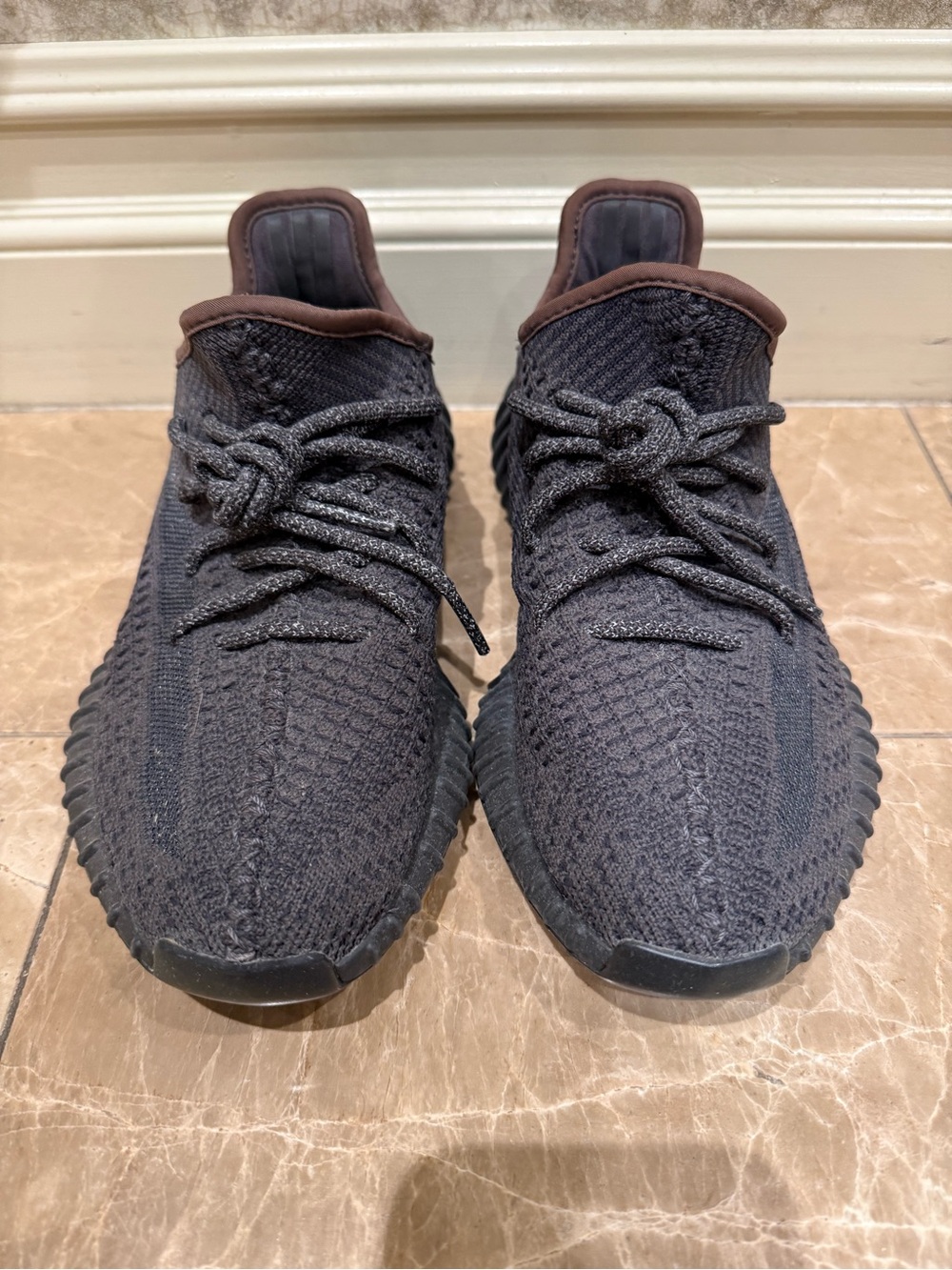 Yeezy Boost 350 V2 Core Black with Brown Trim